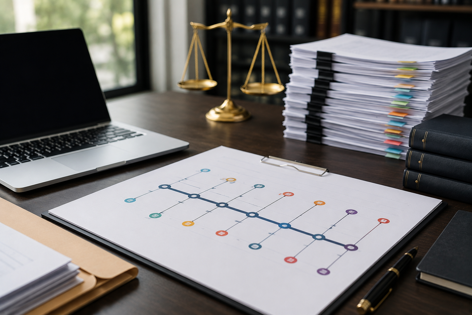 Timeline creation and medical review process