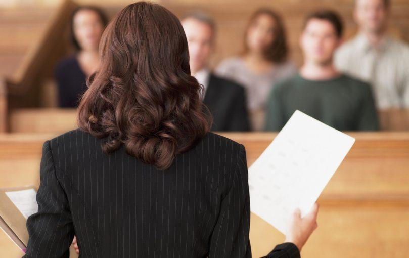 Trial team preparing jury questionnaire